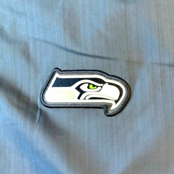 Nike Onfield Apparel NFL Seahawks Men's XL Blue Pull Over Windbreaker 1/4 Zip - Picture 3 of 10